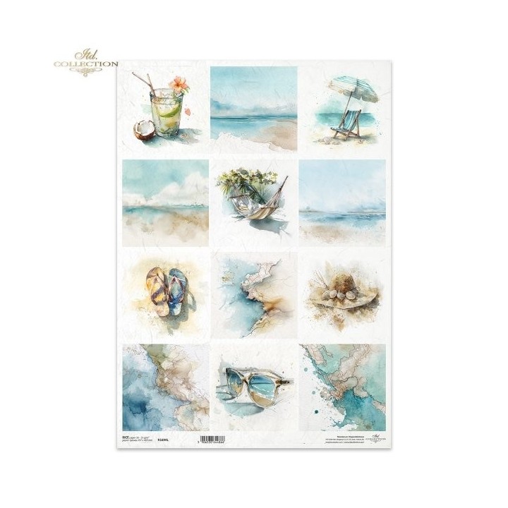 Rijstpapier R1694L Tropical Dreams
