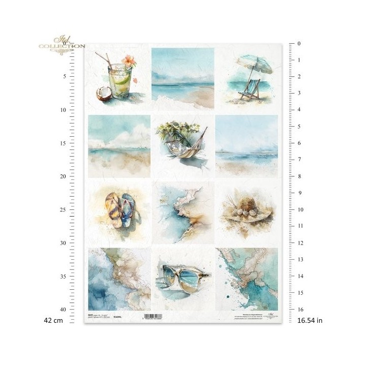 Rijstpapier R1694L Tropical Dreams