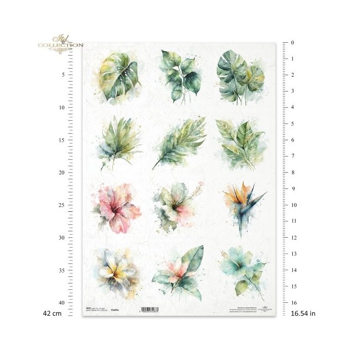 Rijstpapier R1695L Tropical Dreams