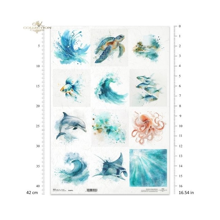 Rijstpapier R1697L Tropical Dreams