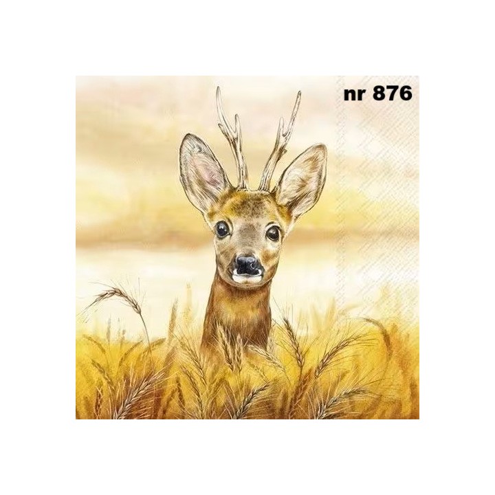 Deer servet 33x33cm