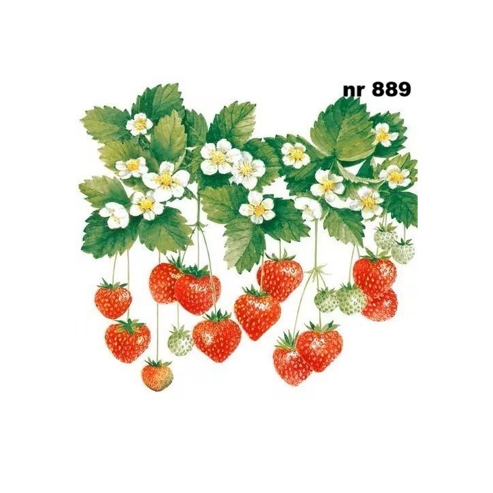 Summer fruits servet 33x33cm