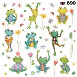 Happy frogs servet 33x33cm