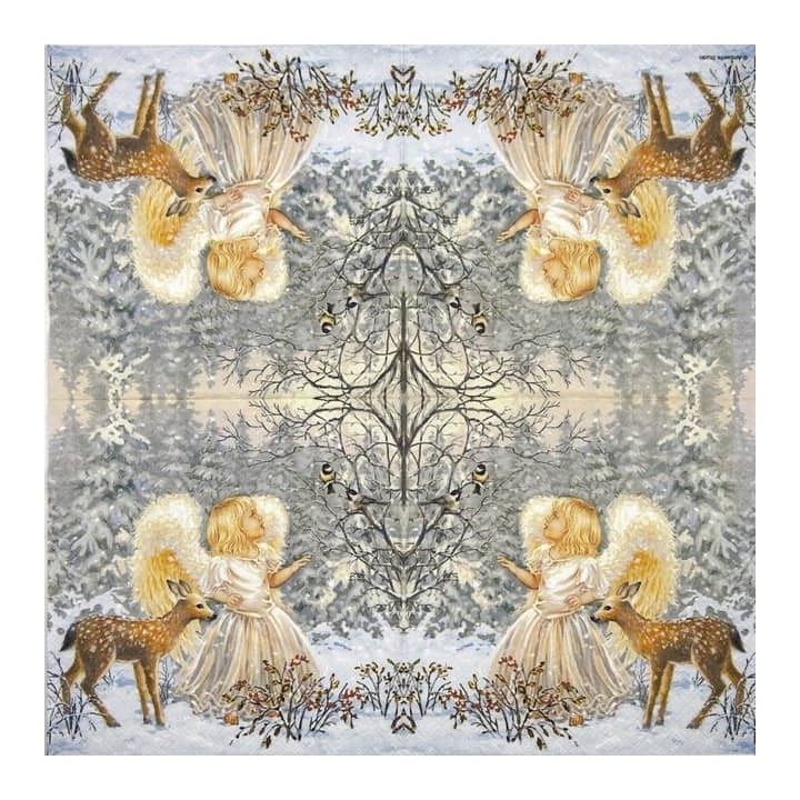 Winter Angel servet 33x33cm