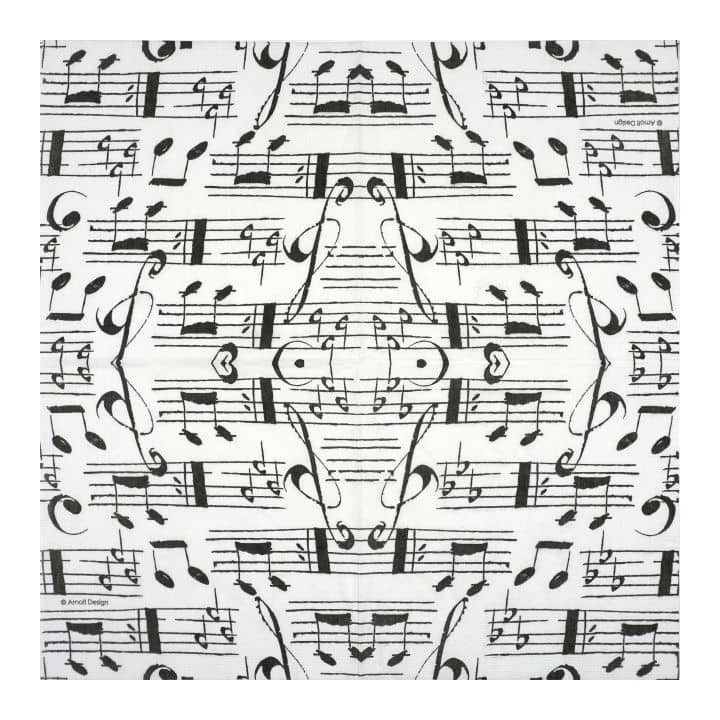 Musique - staves servet 33x33cm