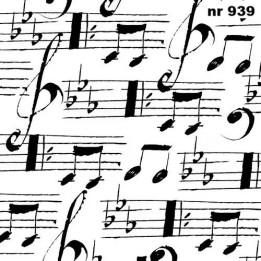 Musique - staves servet 33x33cm