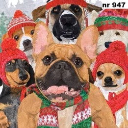 Dog Usie servet 33x33cm