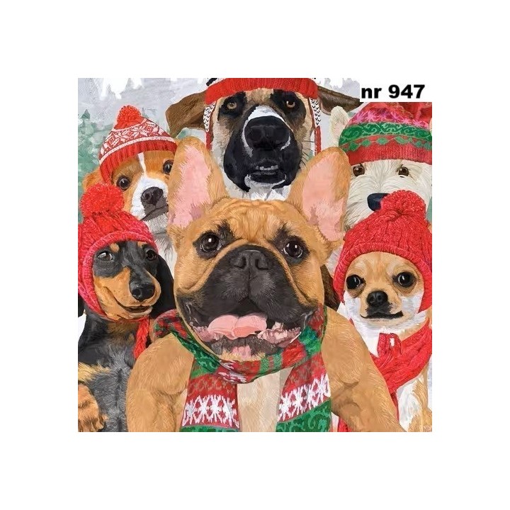 Dog Usie servet 33x33cm
