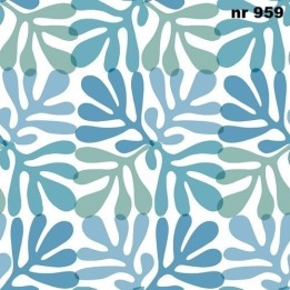 Coral Pattern Blue servet 33x33cm