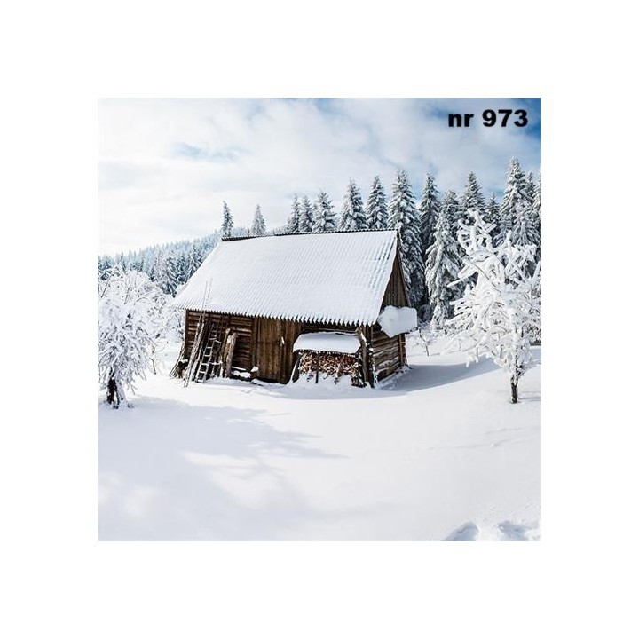 Winter Cabin servet 33x33cm