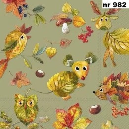 Shades of Fall servet 33x33cm