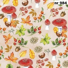 Autumn Pattern servet 33x33cm