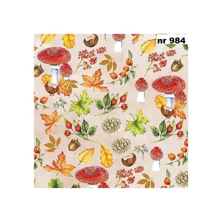 Autumn Pattern servet 33x33cm