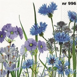 Blue meadow servet 33x33cm