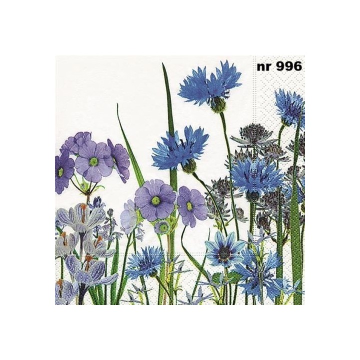 Blue meadow servet 33x33cm