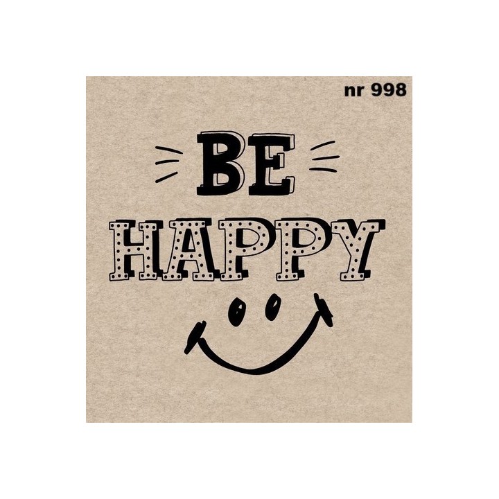 Happy smiley servet 33x33cm