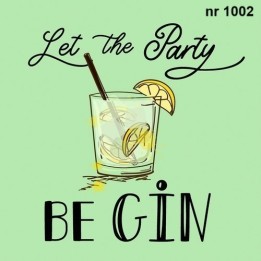 Party gin servet 33x33cm