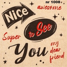 Nice to see you servet 33x33cm