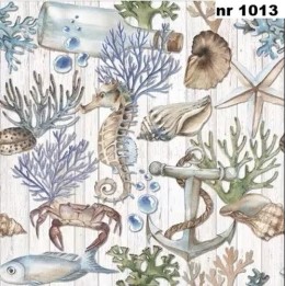 Underwater treasures servet 33x33cm