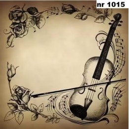 Musique servet 33x33cm
