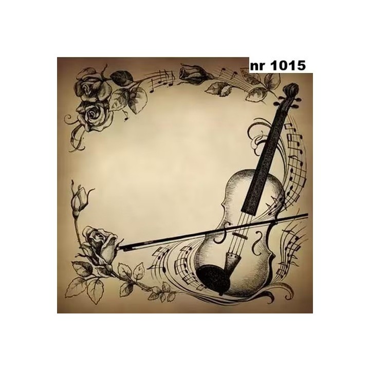 Musique servet 33x33cm