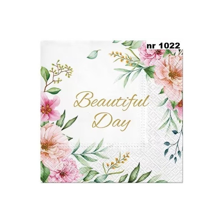 Special Flowers servet 33x33cm