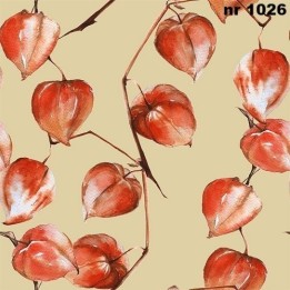 Painted physalis servet 33x33cm