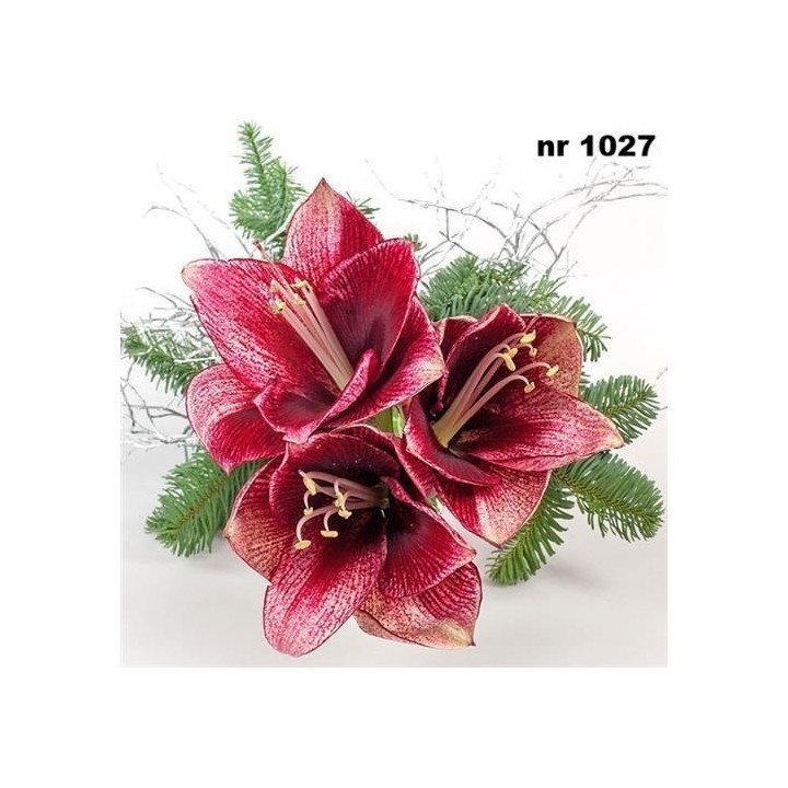 Christmas rose servet 33x33cm