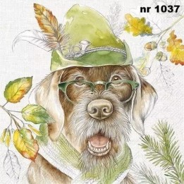 Hunting dog servet 33x33cm