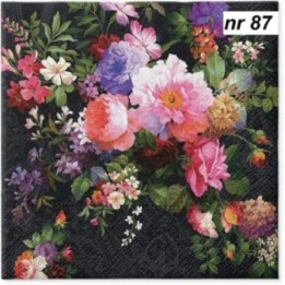 Roses on Velvet servet 33x33cm
