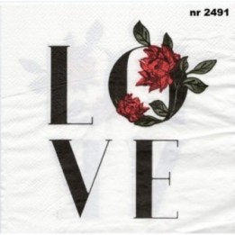 Love 33x33cm servet