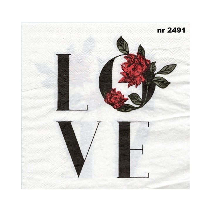 Love 33x33cm servet