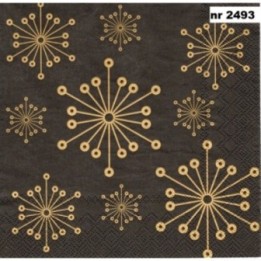 Starglow black and gold 33x33cm servet