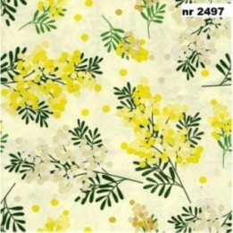 Berries in yellow 33x33cm servet