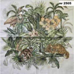 Vintage Tropical 33x33cm servet