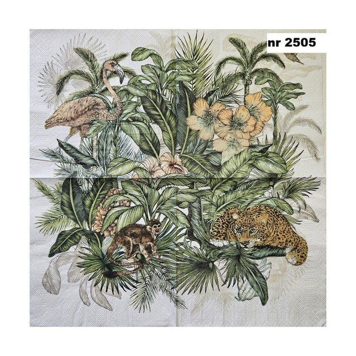 Vintage Tropical 33x33cm servet