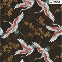 Cranes red & white 33x33cm servet
