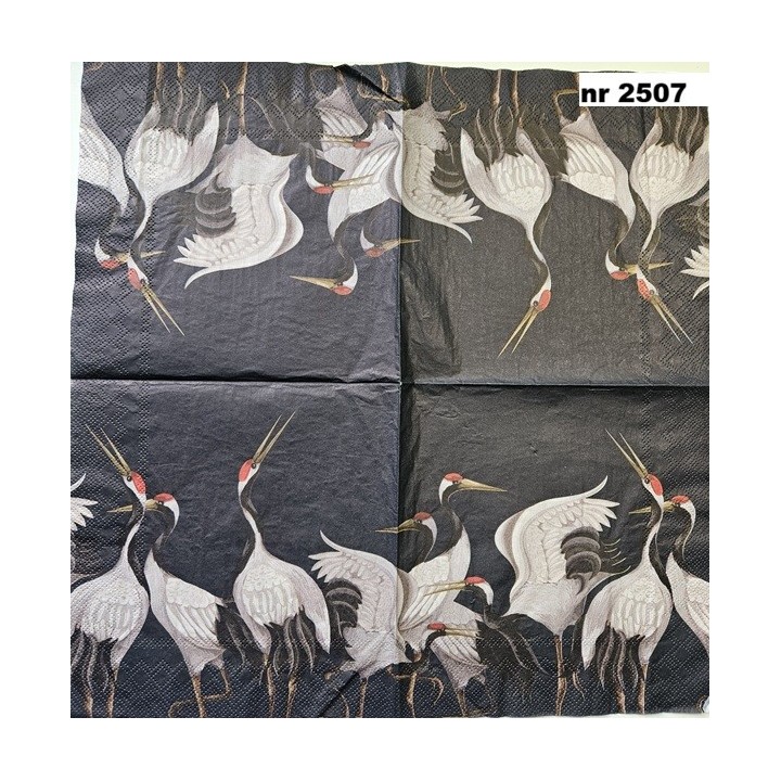 Cranes 33x33cm servet