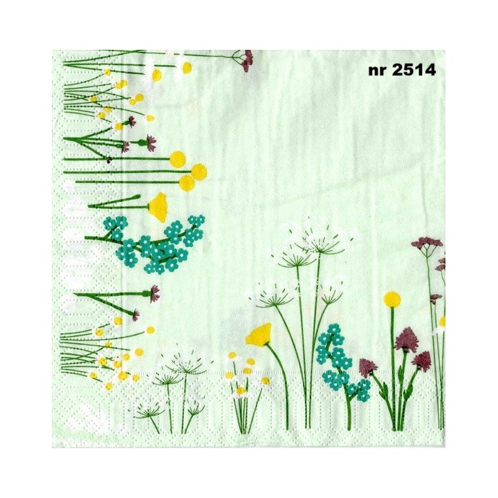 Wild flowers 33x33cm servet