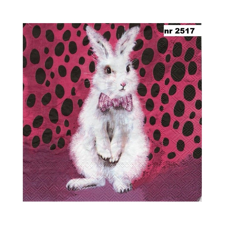 Bad hair bunny 33x33cm servet