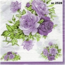 Purple roses 33x33cm servet