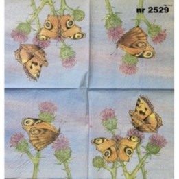 Papillons 33x33cm servet