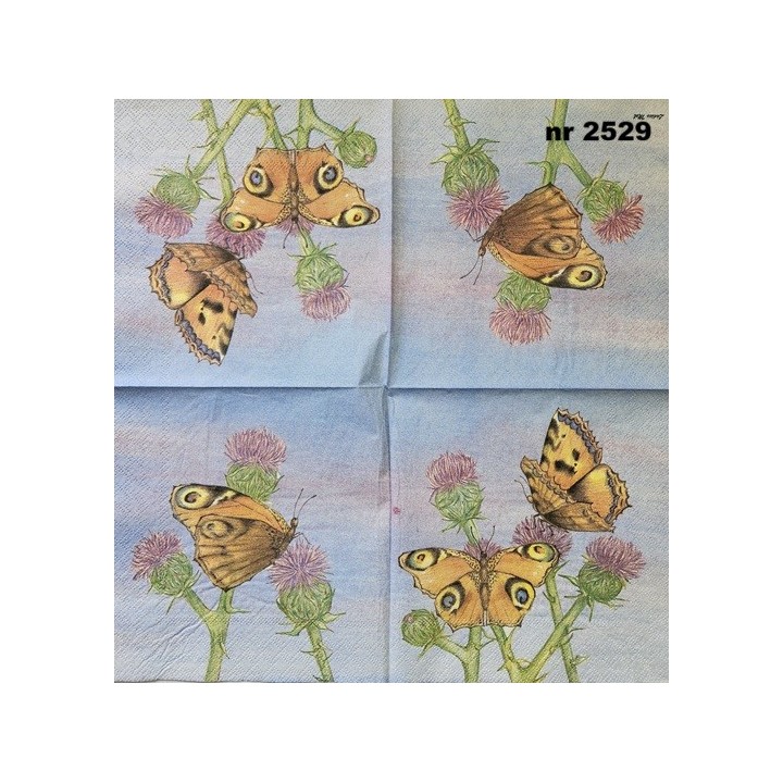 Papillons 33x33cm servet