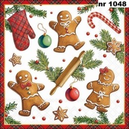 Gingerbread cookies servet 33x33cm