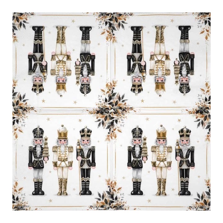 Royal nutcrackers servet 33x33cm