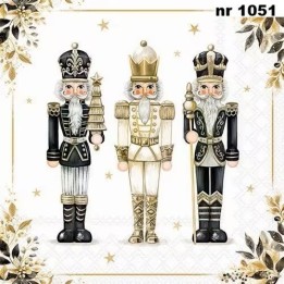 Royal nutcrackers servet 33x33cm