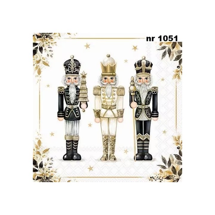 Royal nutcrackers servet 33x33cm