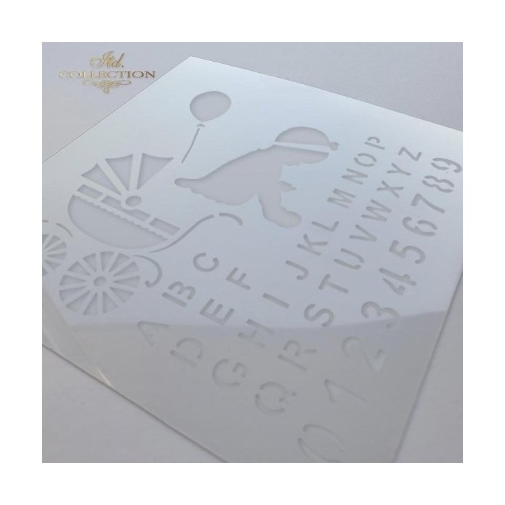 Sjabloon voor scrapbooking en decoupage 16x16 cm ST0008B