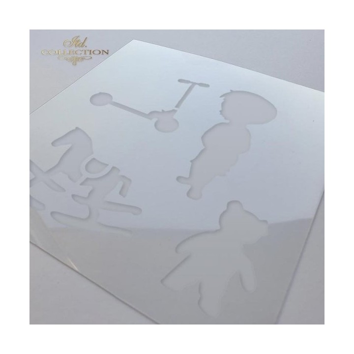 Sjabloon voor scrapbooking en decoupage 16x16 cm ST0009A
