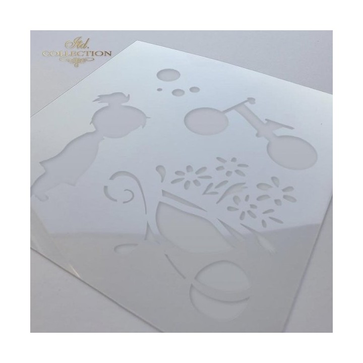 Sjabloon voor scrapbooking en decoupage 16x16 cm ST0010A
